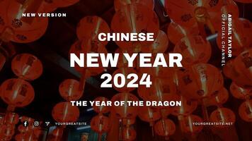 chinese new year youtube banner template