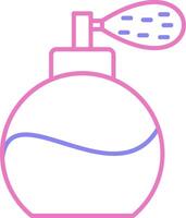 Perfume Bottle Linear Two Colour Icon vector