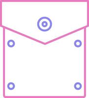 Pocket Square Linear Two Colour Icon vector