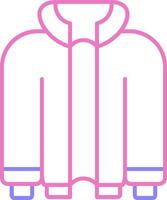 Jacket Linear Two Colour Icon vector