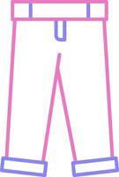 Pants Linear Two Colour Icon vector