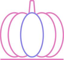 Pumpkin Linear Two Colour Icon vector
