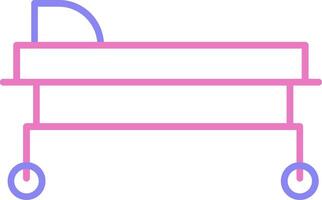 Stretcher Linear Two Colour Icon vector