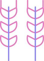 Wheat Linear Two Colour Icon vector