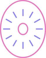 Kiwi Linear Two Colour Icon vector