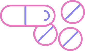 Tablets Linear Two Colour Icon vector