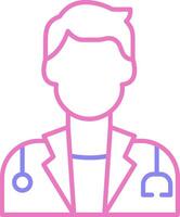 Surgeon Linear Two Colour Icon vector