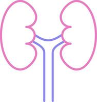 Urology Linear Two Colour Icon vector