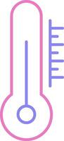 Thermometer Linear Two Colour Icon vector