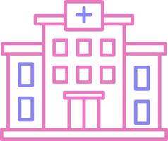 Hospital Linear Two Colour Icon vector