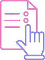 Pick Linear Two Colour Icon vector