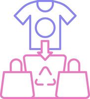 Overconsumption Linear Two Colour Icon vector
