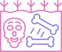 Extinction Linear Two Colour Icon vector