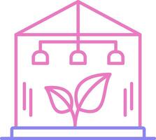 Greenhouse Linear Two Colour Icon vector