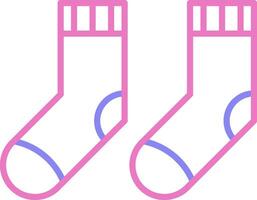 Socks Linear Two Colour Icon vector