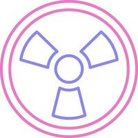 Nuclear Linear Two Colour Icon vector