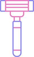 Razor Linear Two Colour Icon vector