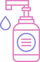 Hand Soap Linear Two Colour Icon vector