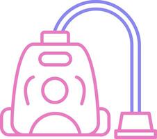 Vacuum Cleaner Linear Two Colour Icon vector