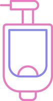 Urinal Linear Two Colour Icon vector