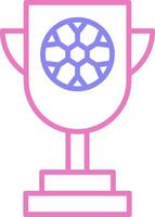 Trophy Linear Two Colour Icon vector