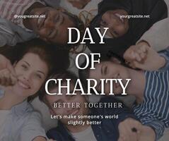 charity social media post design ideas template