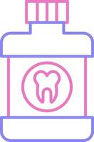 Mouthwash Linear Two Colour Icon vector