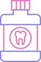 Mouthwash Linear Two Colour Icon vector