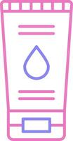 Face Wash Linear Two Colour Icon vector