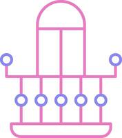 Balcony Linear Two Colour Icon vector