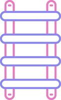 Stepladder Linear Two Colour Icon vector