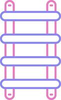 Stepladder Linear Two Colour Icon vector