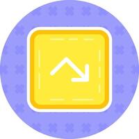 Bounce Flat Sticker Icon vector