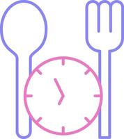 Fasting Linear Two Colour Icon vector