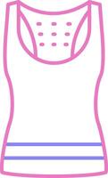 Tank Top Linear Two Colour Icon vector