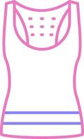 Tank Top Linear Two Colour Icon vector