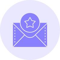 Star Flat Sticker Icon vector