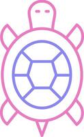 Turtle Linear Two Colour Icon vector