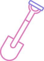 Shovel Linear Two Colour Icon vector