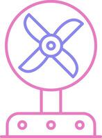 Fan Linear Two Colour Icon vector