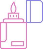 Lighter Linear Two Colour Icon vector