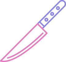 Knife Linear Two Colour Icon vector