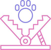 Bear Trap Linear Two Colour Icon vector