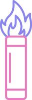 Flare Linear Two Colour Icon vector