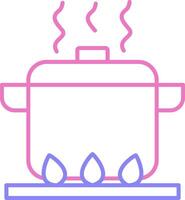 Boiling Linear Two Colour Icon vector