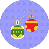 Jingle bell Flat Sticker Icon vector