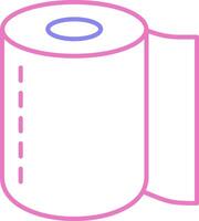 Toilet Roll Linear Two Colour Icon vector