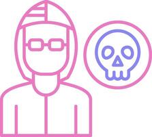 Robber Linear Two Colour Icon vector