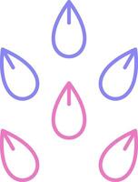 Seeds Linear Two Colour Icon vector