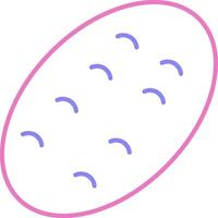 potato Linear Two Colour Icon vector